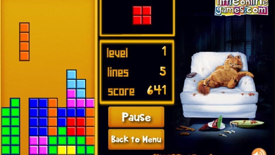 Скриншот 1 из Garfield Tetris