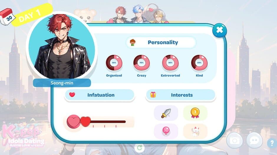 Скриншот 4 из K-pop Idols Dating: Anime Love for B.SeveT
