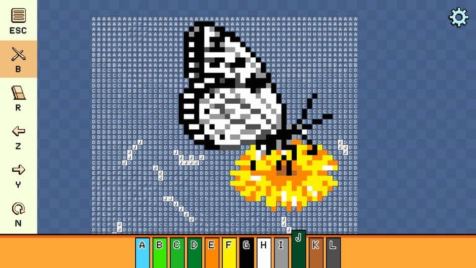 Скриншот 2 из Pixel Cross Stitch: Color by Number - Flowers and Butterflies Pack 2