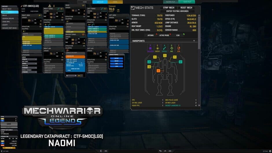 Скриншот 3 из MechWarrior Online: Naomi Legendary Mech Pack